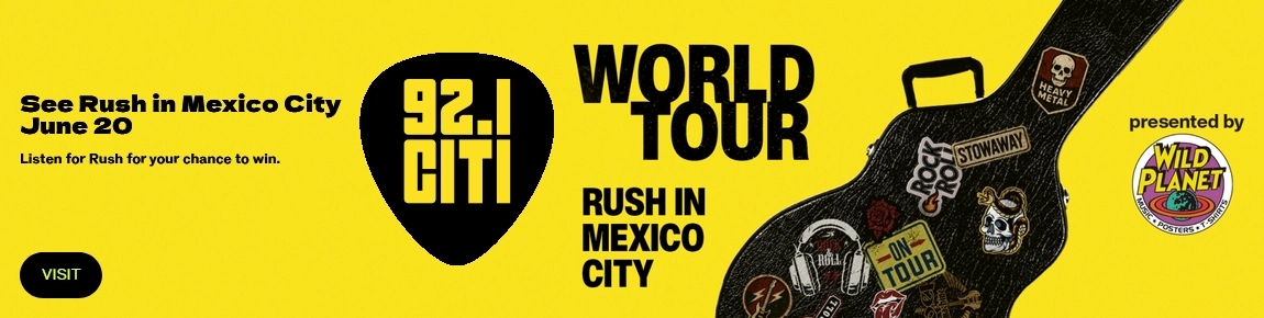 92.1 CITI FM - RUSH WORLD TOUR – Winnipeg