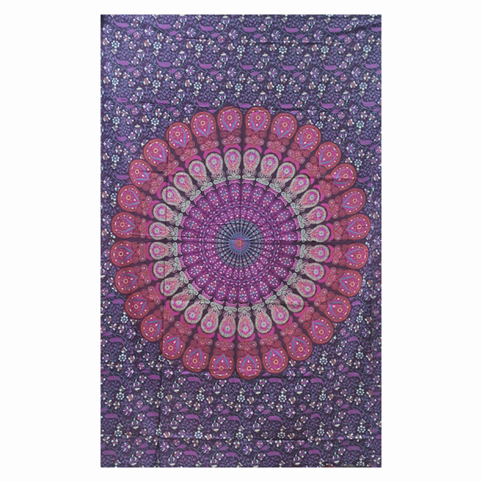 MandalaCotton Tapestry Purple140cm x 210cmBLMNDLA228 Wild Winnipeg Canada