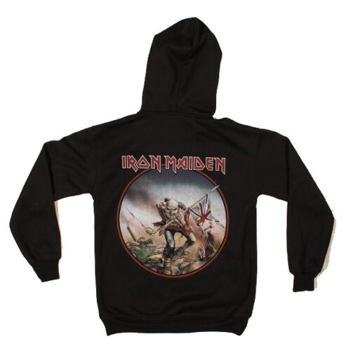iron maiden trooper hoodie hoody
