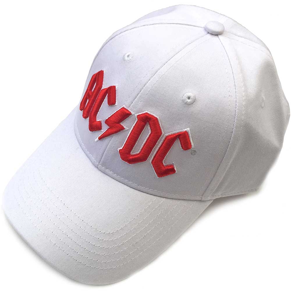 AC/DCRed LogoBaseball Cap WhiteHTACDC004 - Wild Planet Winnipeg Canada