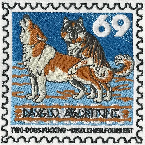 Dayglo Abortions - Two Dogs Fucking - Patch - 3.5" x 3.5" - MPDAYGL007