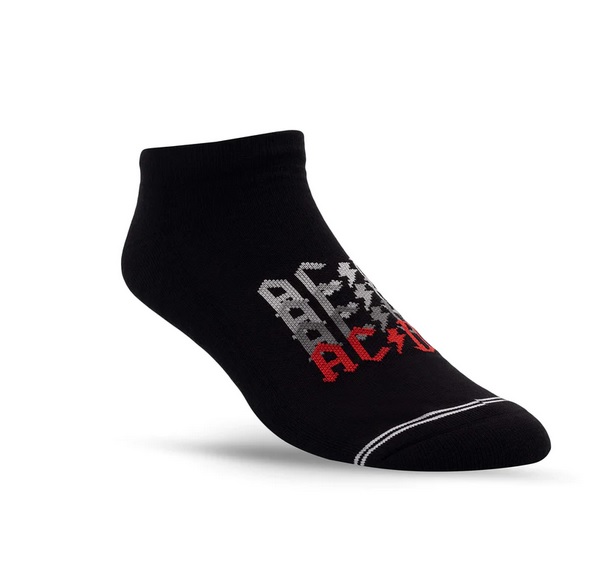 AC/DCELECTRIC SHOCK BlackLiner(Ankle)LARGE (MEN 9-12 WOMEN 11-14 ...