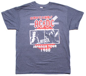 AC/DCJapanese Tour ImportGreyTSACDC079