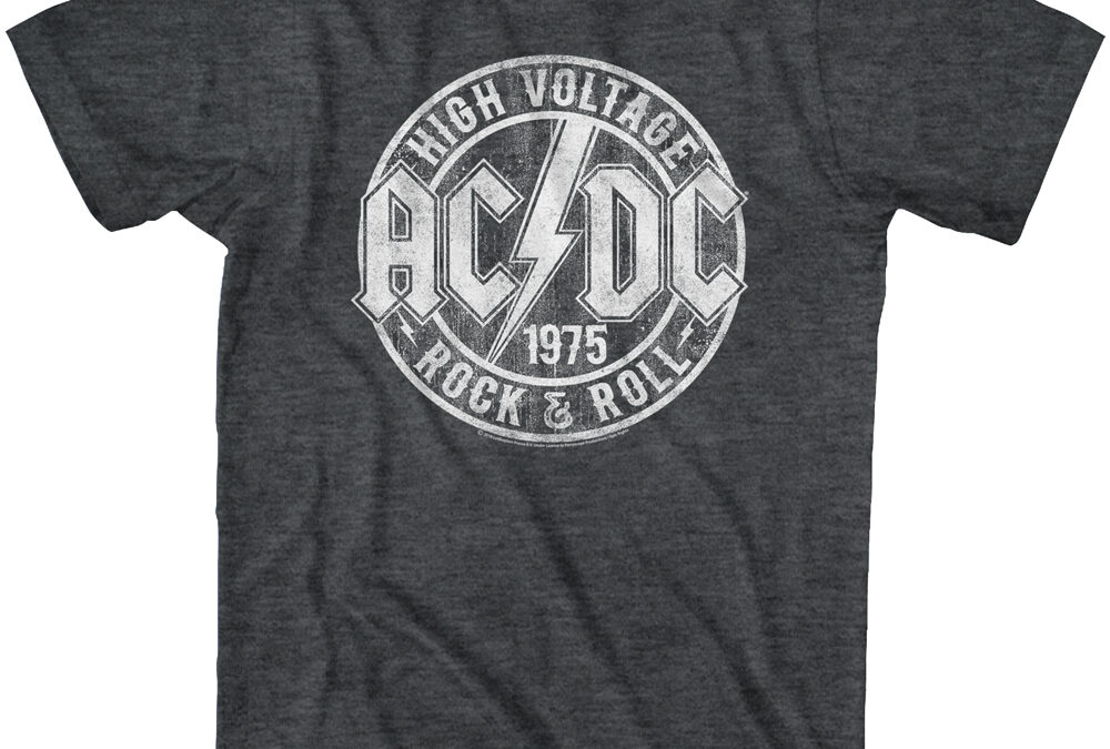 AC/DCHigh Voltage Rock & RollBlack Heather T-ShirtTSACDC112