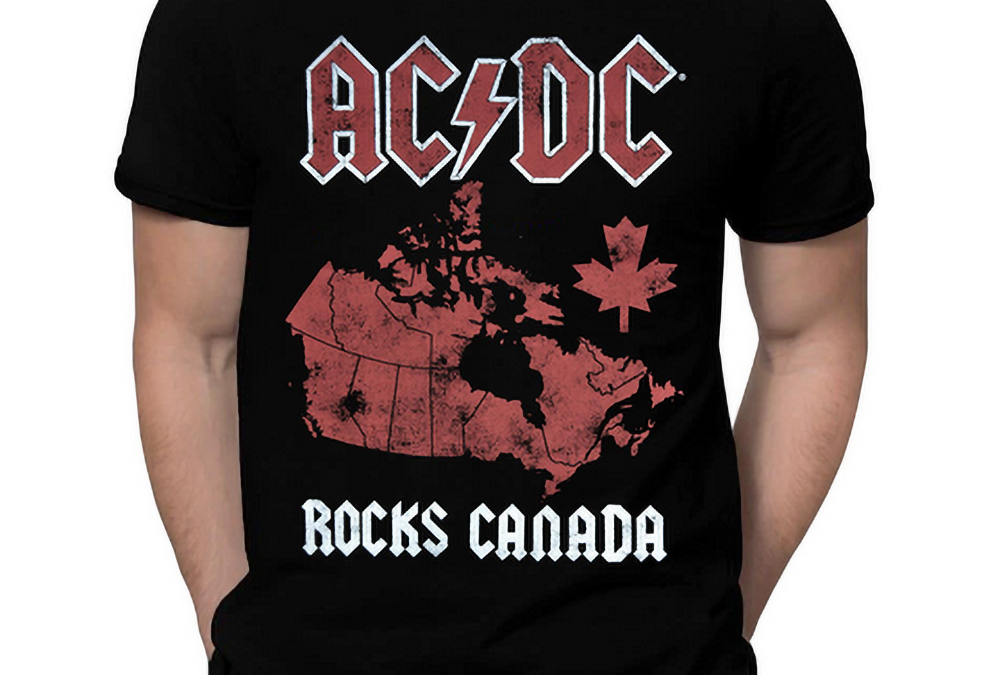 AC/DCRocks CanadaT-Shirt BlackTSACDC128
