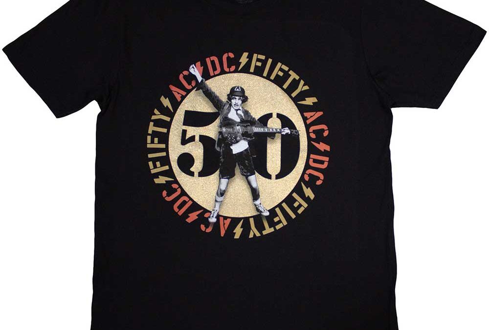 AC/DCGold EmblemT-Shirt BlackTSACDC142