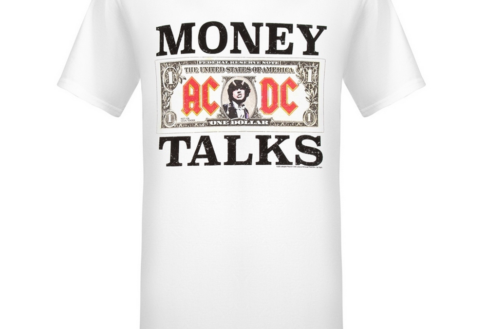 AC/DCMoney TalksT-Shirt WhiteTSACDC148