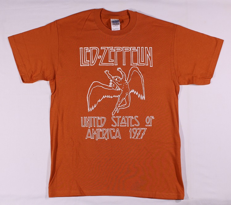 Led ZeppelinUSA 1977T-Shirt OrangeTSLEDZEP044