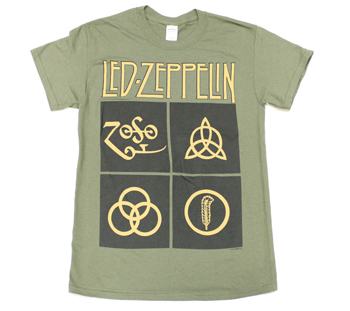 Led ZeppelinBlack Box SymbolsArmy GreenTSLEDZEP085