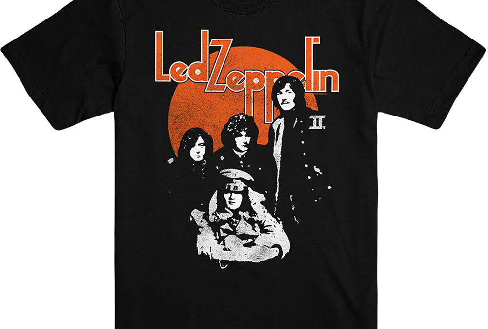 Led ZeppelinOrange Circle (UK Import)T-SHirt BlackTSLEDZEP103