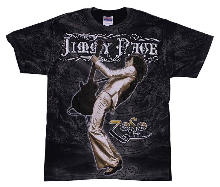 Led ZeppelinJimmy Page Lean Back ZOSO AlloverT-Shirt BlackTSLEDZEP104