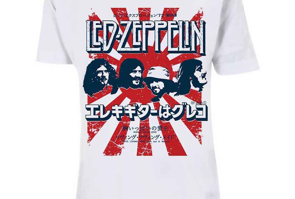 Led ZeppelinJapanese BurstT-Shirt WhiteTSLEDZEP111