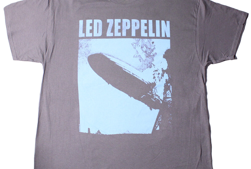 Led ZeppelinZeppelin BlueT-Shirt GreyTSLEDZEP112