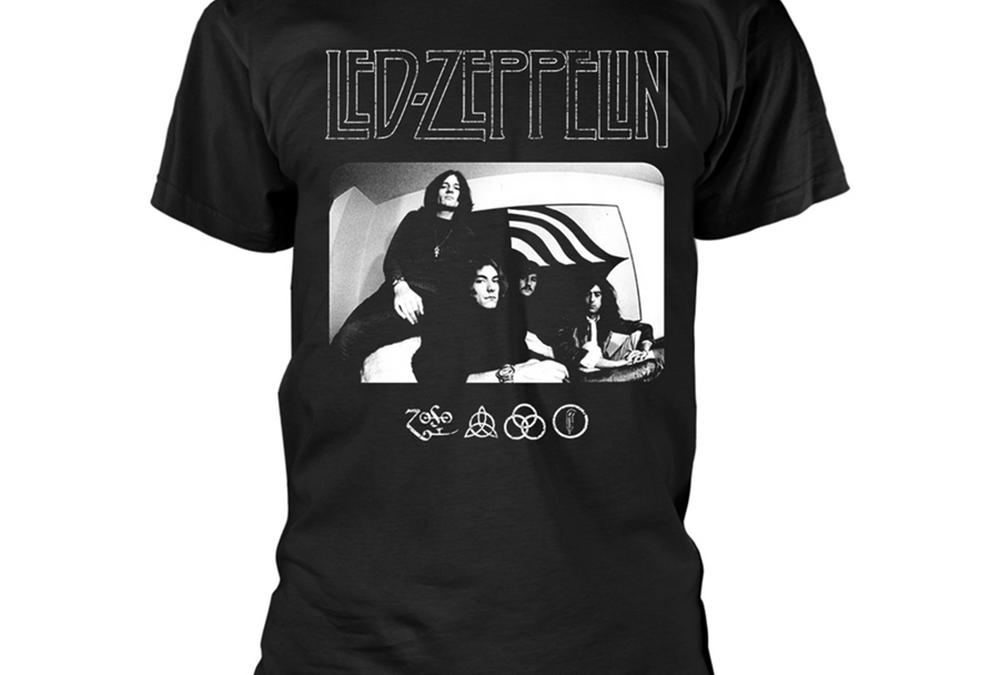 Led ZeppelinIcon Logo PhotoT-Shirt BlackTSLEDZEP114