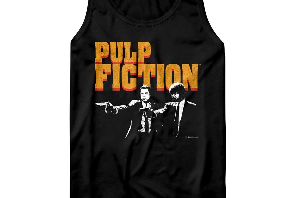 Pulp FictionVincent & Jules With Guns Tank TopBlackTSPULPFC028
